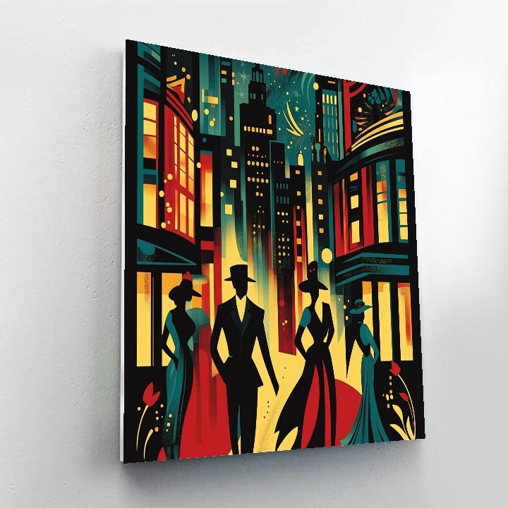 Henri De Toulouse Lautrec Inspired Nightclub Poster Number painting