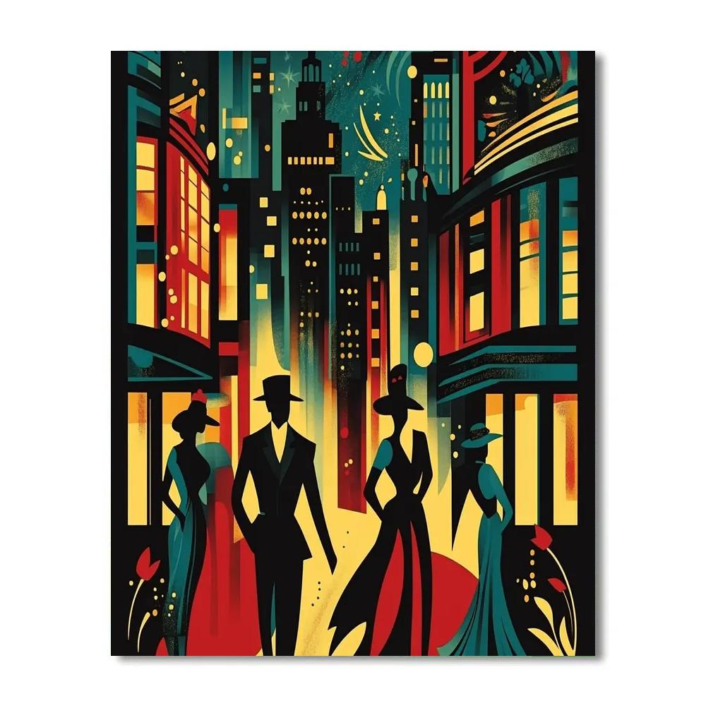 Henri De Toulouse Lautrec Inspired Nightclub Poster Number painting