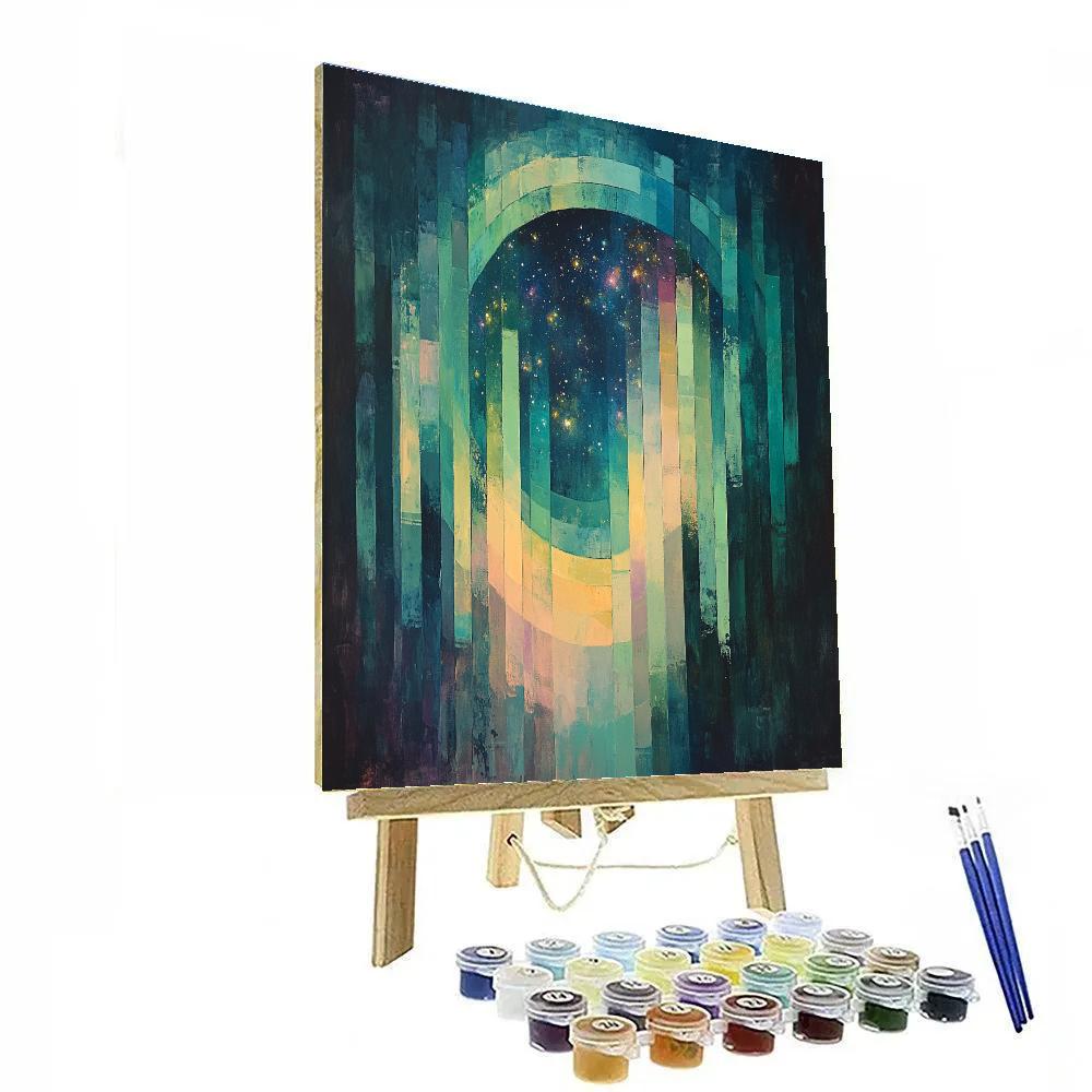 Paul Cézanne Inspired Aurora Geometry Reverie Paint by numbers art