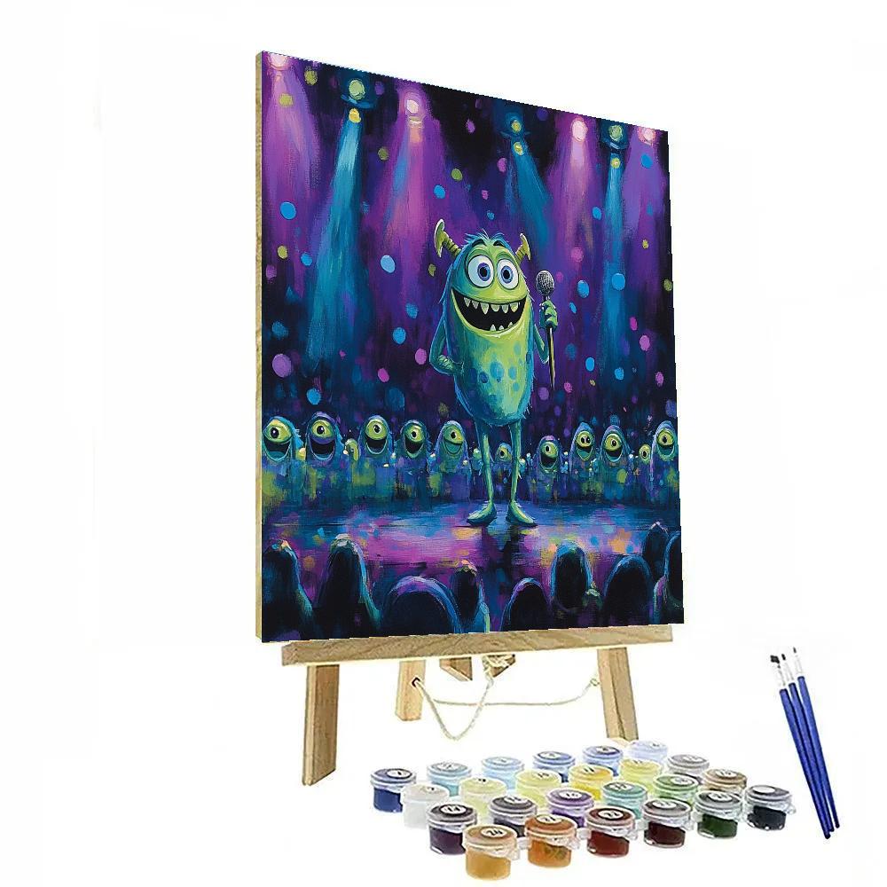 Mike Wazowski Laugh Floor Spotlight Disney Inspired Paint by numbers kits