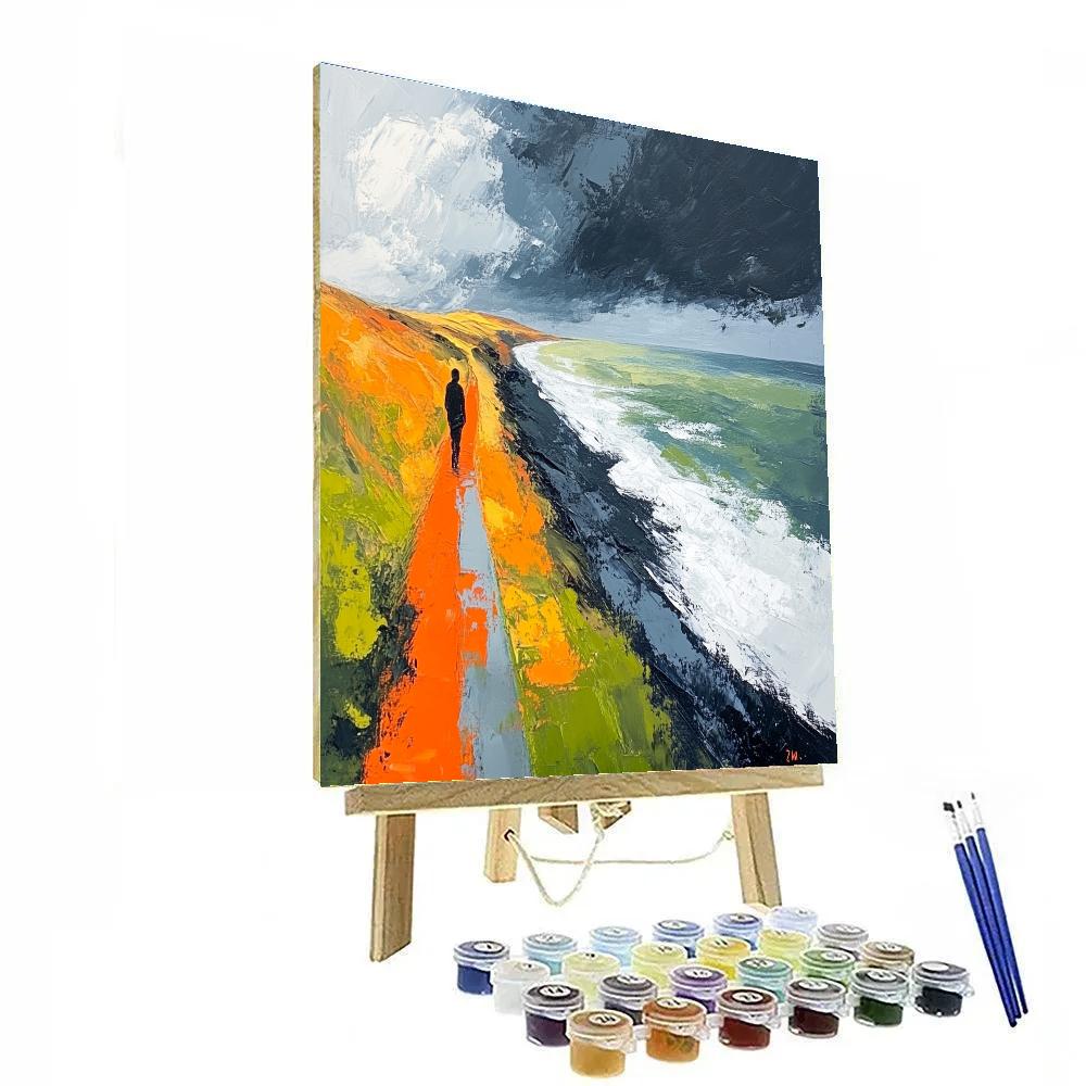 Edvard Munch Inspired Storm Of Emotions Number painting