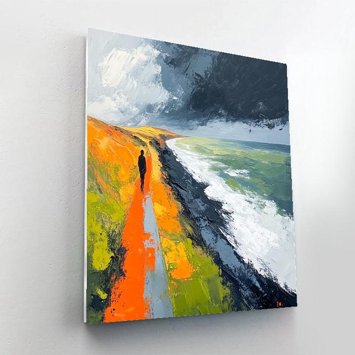 Edvard Munch Inspired Storm Of Emotions Number painting