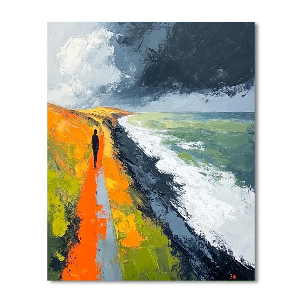 Edvard Munch Inspired Storm Of Emotions Number painting