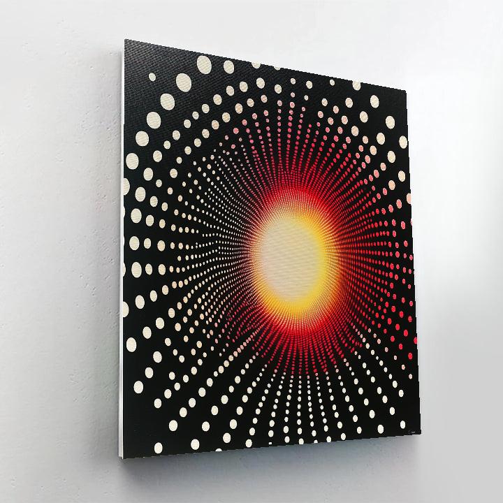 Yayoi Kusama Inspired Event Horizon Infinity Dots Numbered painting kits