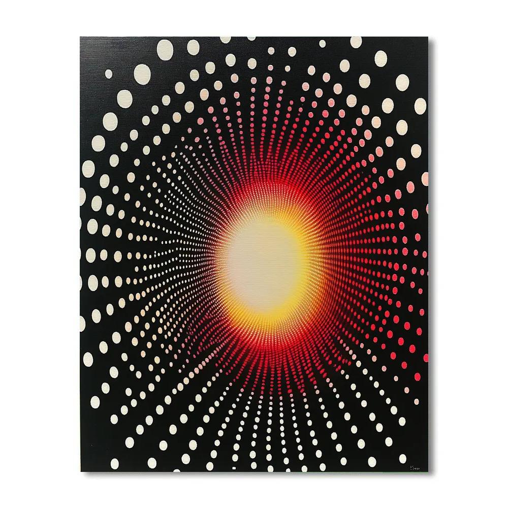 Yayoi Kusama Inspired Event Horizon Infinity Dots Numbered painting kits