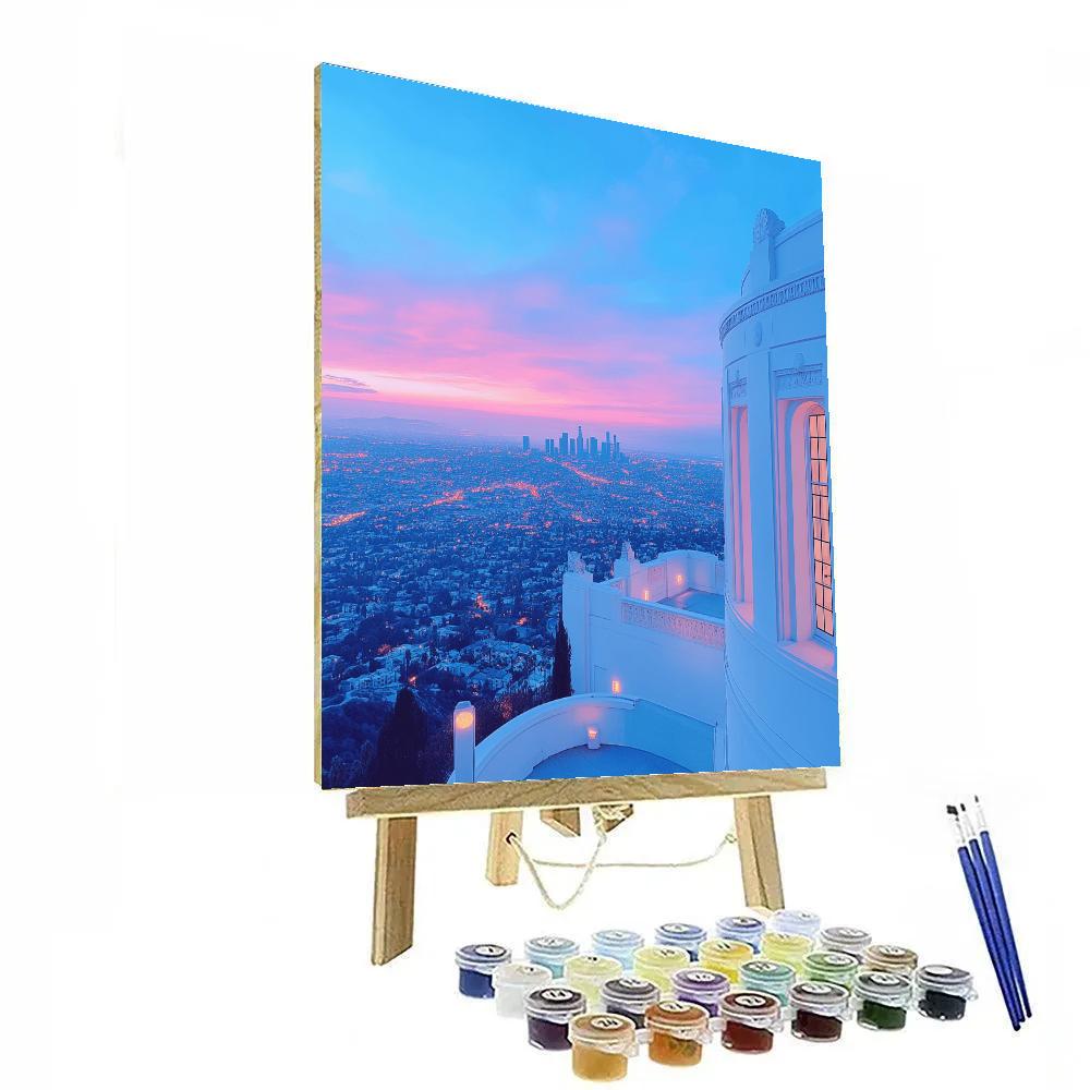 Griffith Observatory View Over Los Angeles United States Painting by numbers kit