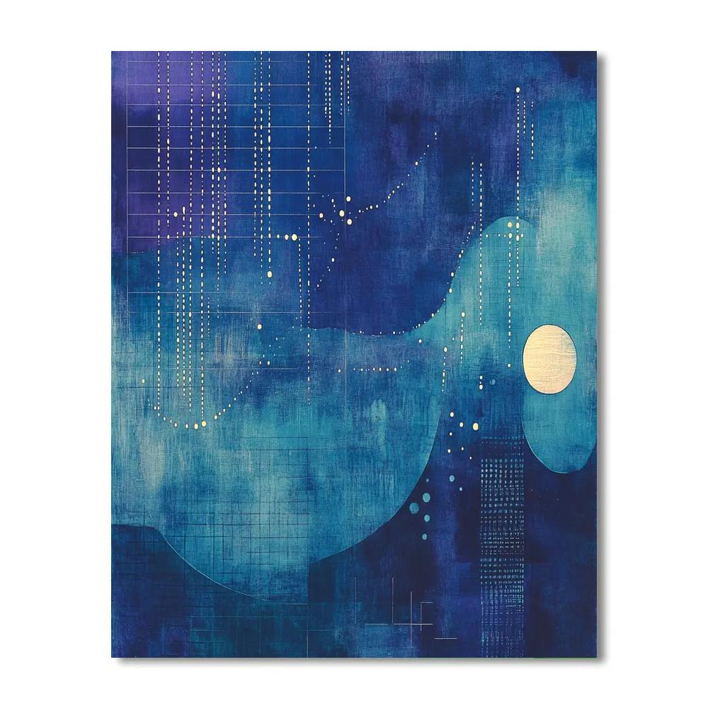 Paul Klee Inspired Astral Counterpoint paint by color