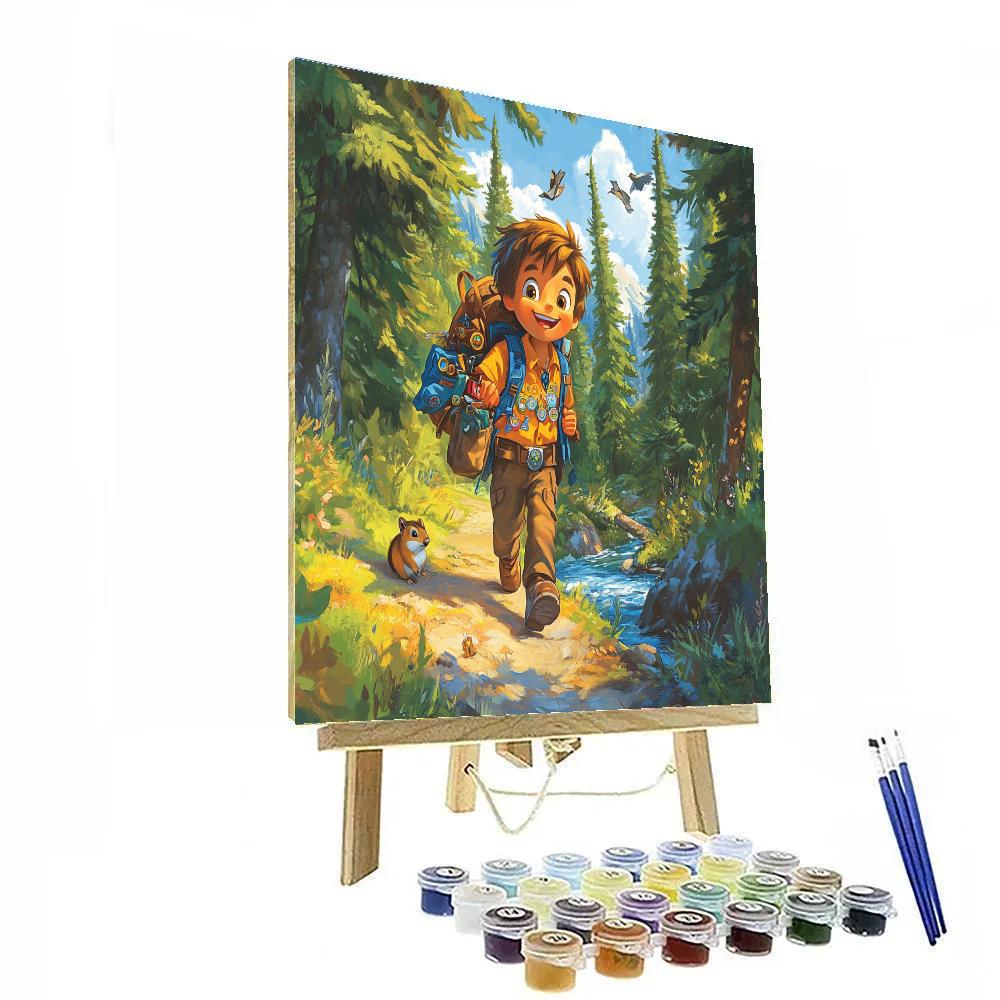 Russell Wilderness Explorer Forest Trek Disney Inspired painting number kit