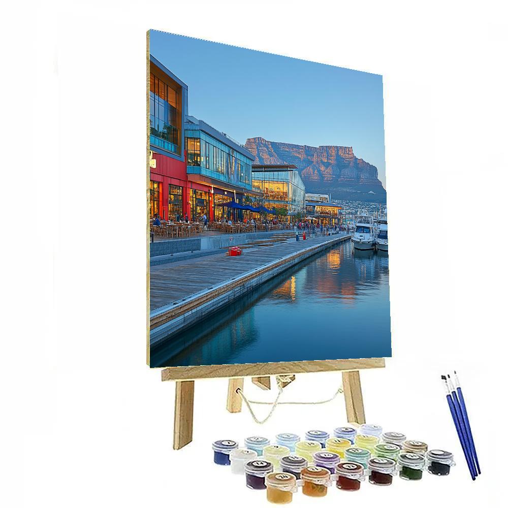 V And A Waterfront Harbor Cape Town South Africa Paint by numbers kits