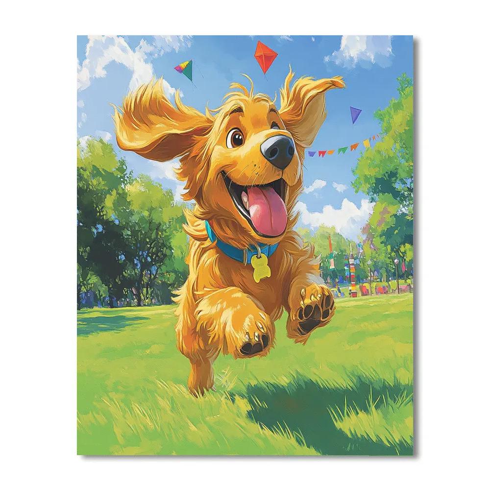 Dug Squirrel Park Chase Disney Inspired Numbered painting kits
