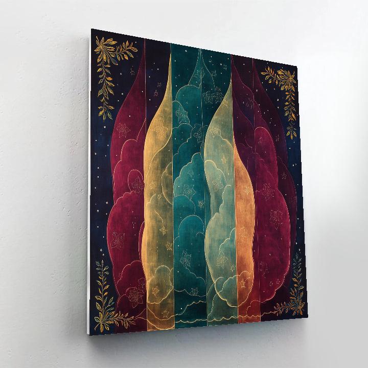 Frida Kahlo Inspired Nebula Veil Of Resilience Paint by numbers art