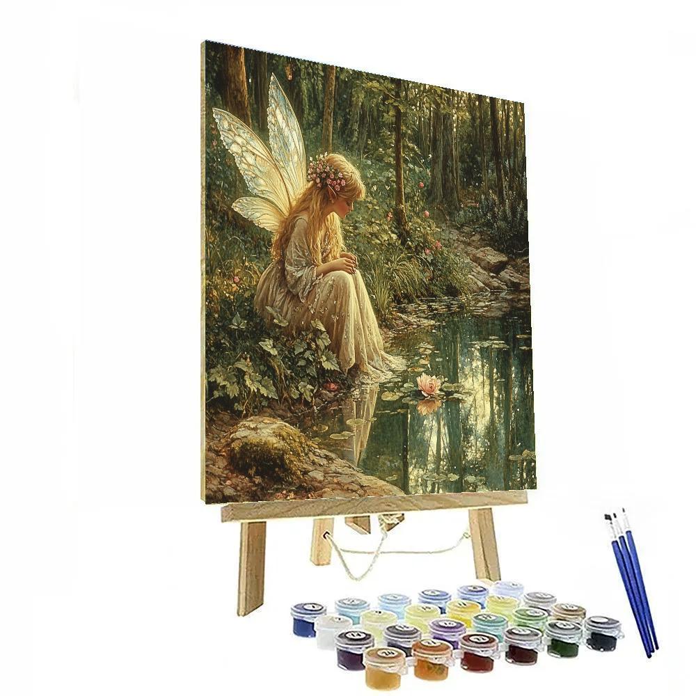 John Everett Millais Inspired Woodland Fairy paint by numbers