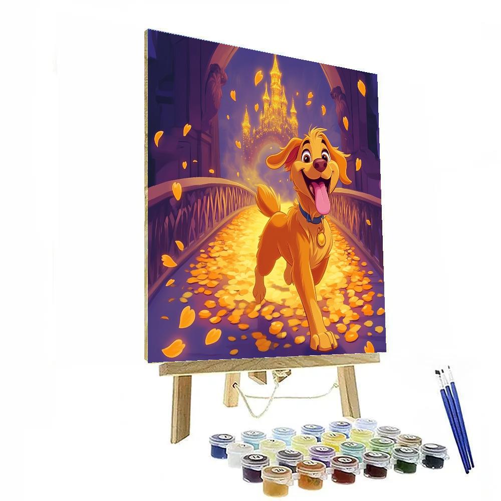 Dante Marigold Bridge Romp Disney Inspired Paint by numbers art