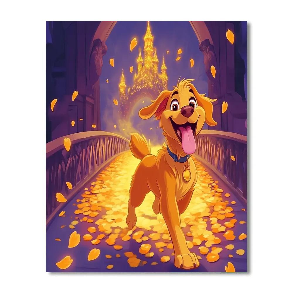 Dante Marigold Bridge Romp Disney Inspired Paint by numbers art
