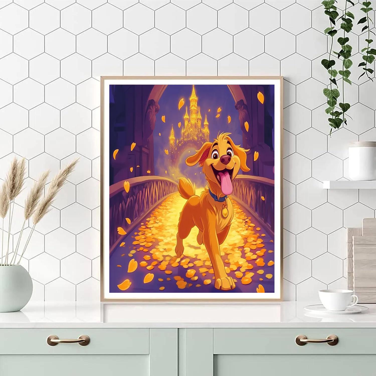 Dante Marigold Bridge Romp Disney Inspired Paint by numbers art