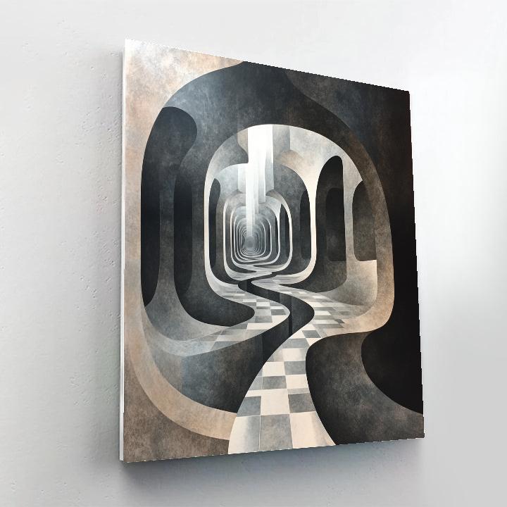 M.C. Escher Inspired Klein Bottle Horizon Labyrinth DIY paint by numbers