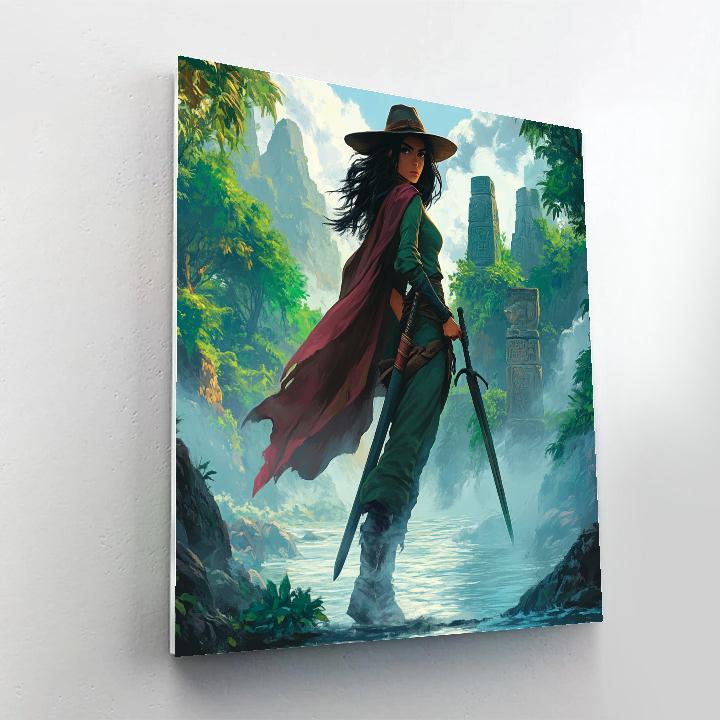 Raya Dragon River Watch Disney Inspired Numbered painting kits