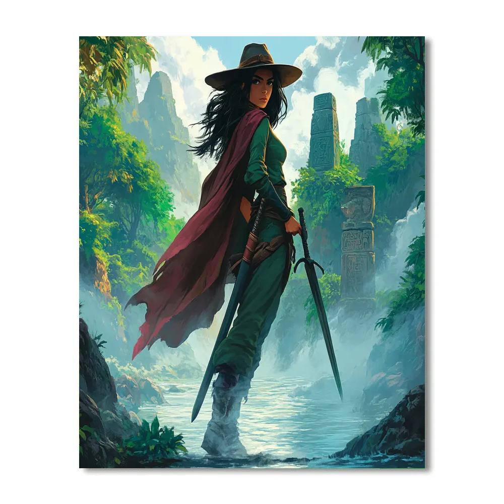 Raya Dragon River Watch Disney Inspired Numbered painting kits
