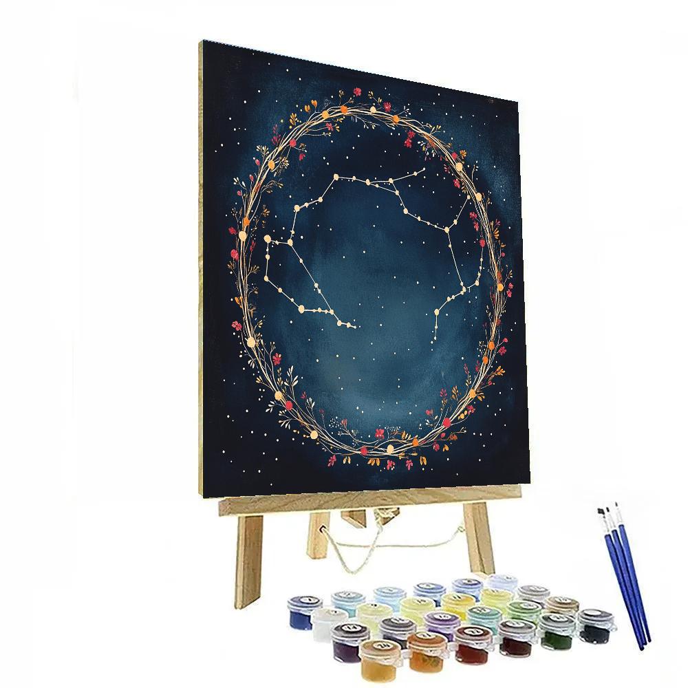 Frida Kahlo Inspired Constellation Wreath Of Memory DIY paint by numbers