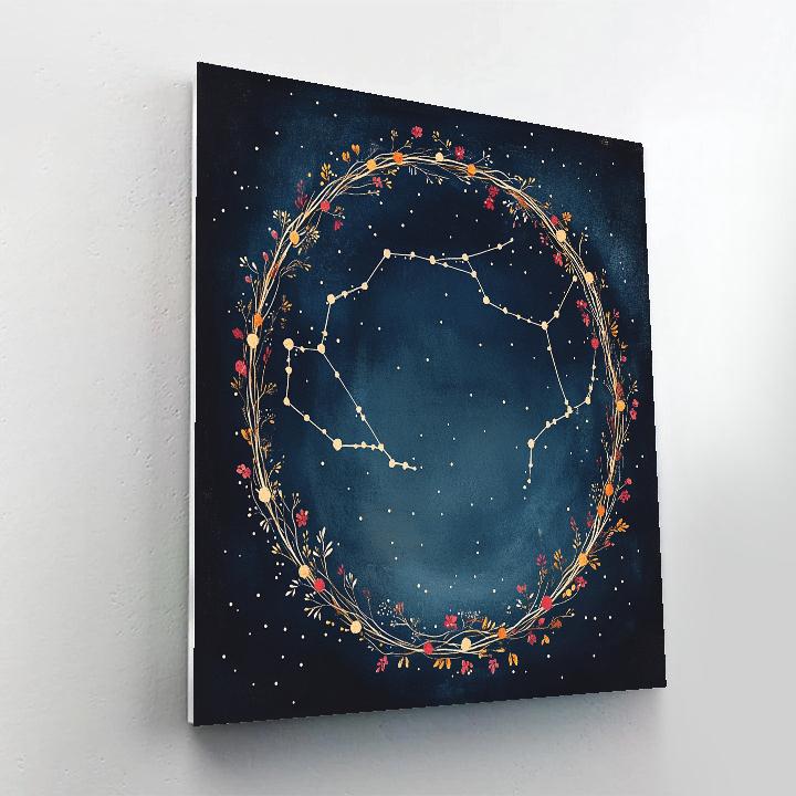 Frida Kahlo Inspired Constellation Wreath Of Memory DIY paint by numbers