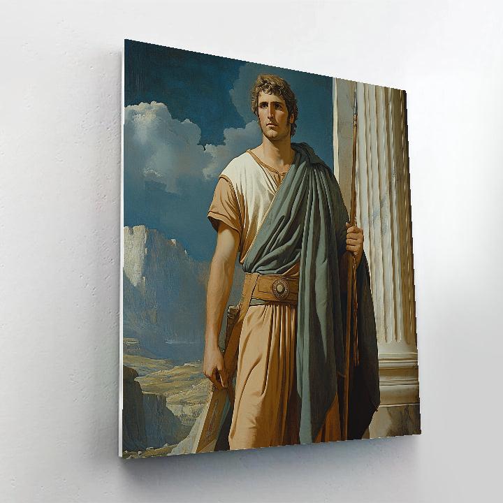 Jacques Louis David Inspired Heroic Explorer paint by numbers