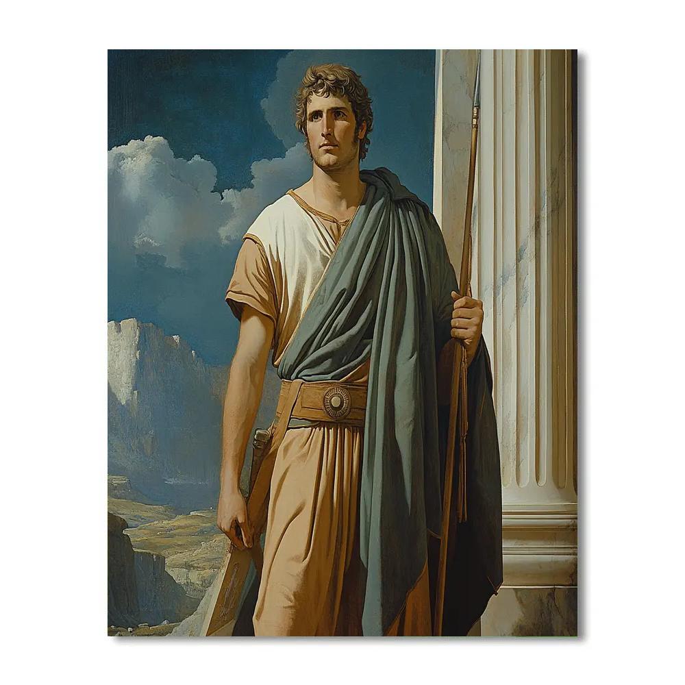 Jacques Louis David Inspired Heroic Explorer paint by numbers