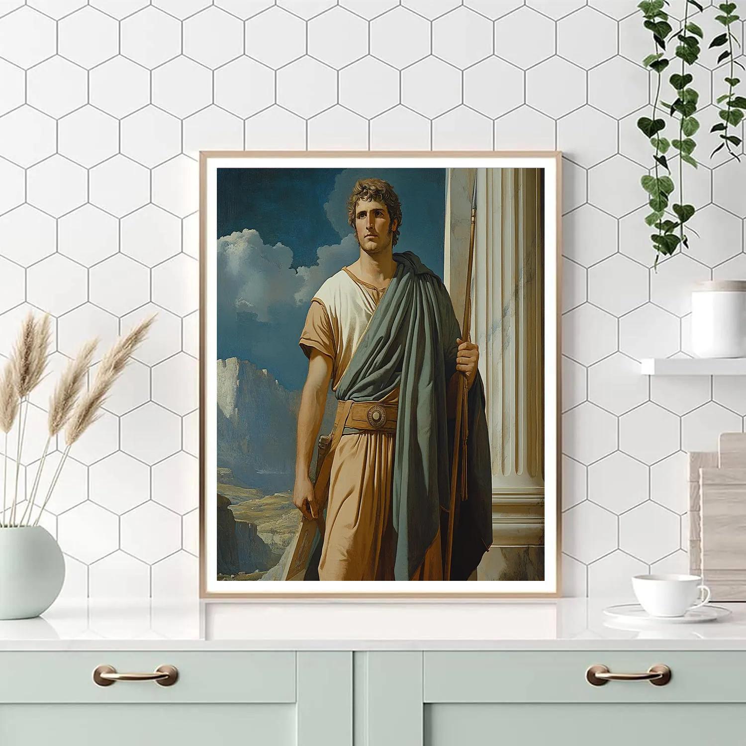Jacques Louis David Inspired Heroic Explorer paint by numbers