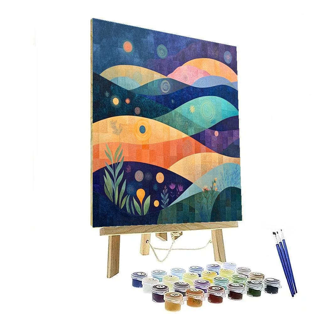 Wassily Kandinsky Inspired Cosmic Garden Paint by numbers art