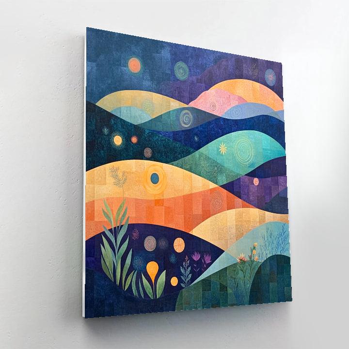 Wassily Kandinsky Inspired Cosmic Garden Paint by numbers art