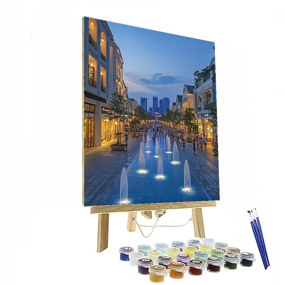 Nguyen Hue Walking Street Ho Chi Minh City Vietnam Paint by numbers art