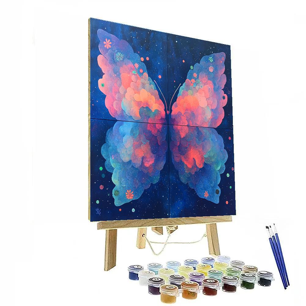 Frida Kahlo Inspired Nebula Mirror Symmetry Painting by numbers kit