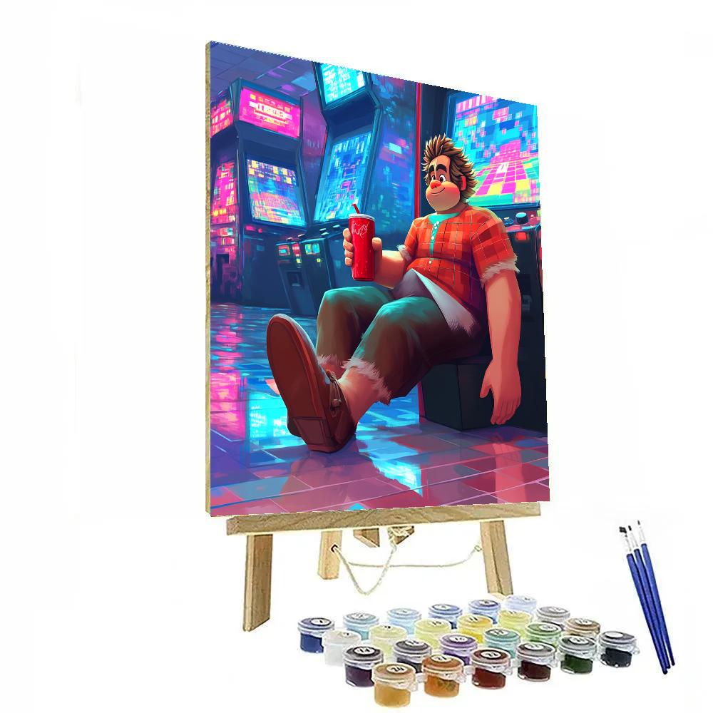Wreck It Ralph Game Station Break Time Disney Inspired Paint by numbers art