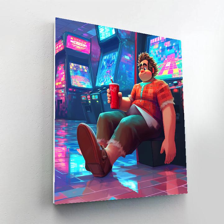 Wreck It Ralph Game Station Break Time Disney Inspired Paint by numbers art