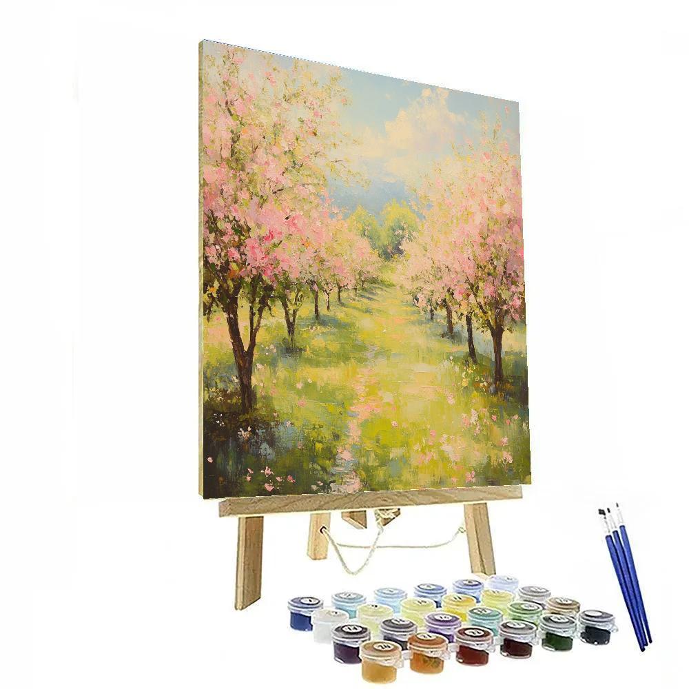 Claude Monet Inspired Orchard In Spring Paint by numbers kits