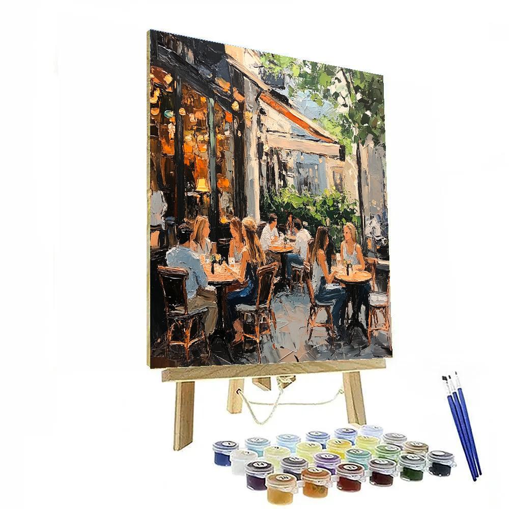 Edouard Manet Inspired Cafe Terrace Number painting