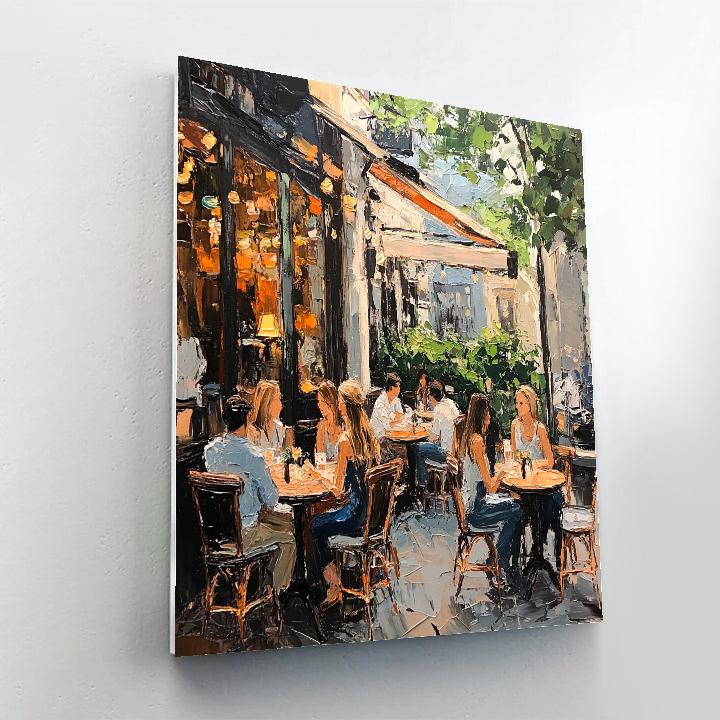 Edouard Manet Inspired Cafe Terrace Number painting