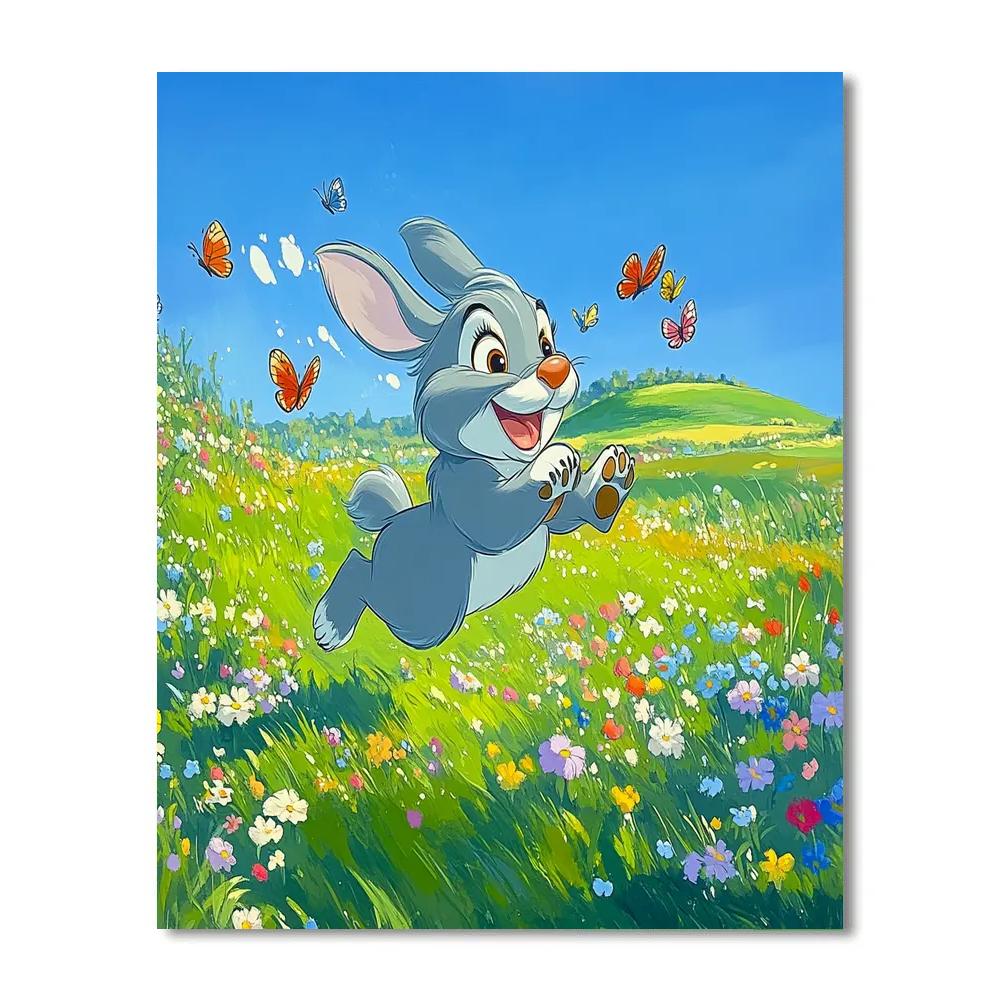 Thumper Meadow Hop Race Disney Inspired Paint by numbers kits
