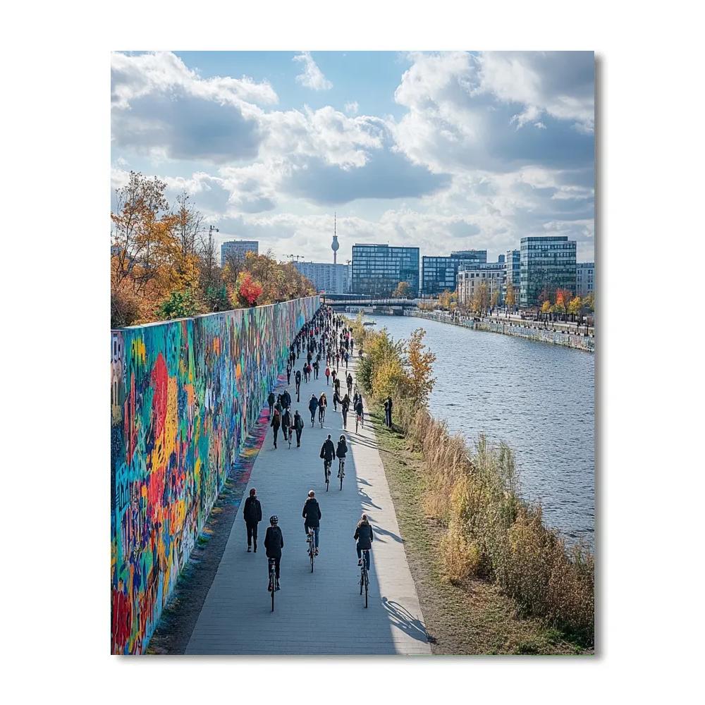 East Side Gallery Riverside Berlin Germany Paint by numbers kits