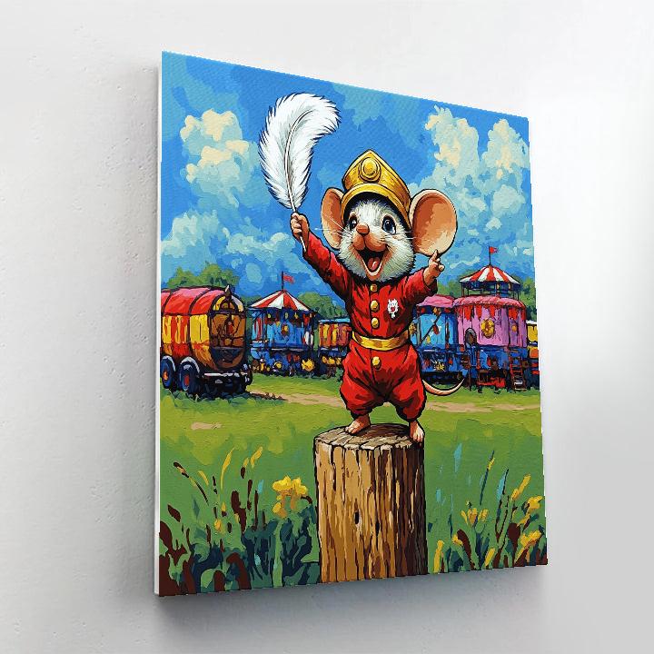 Timothy Mouse Feather Hat Encouragement Disney Inspired paint by numbers