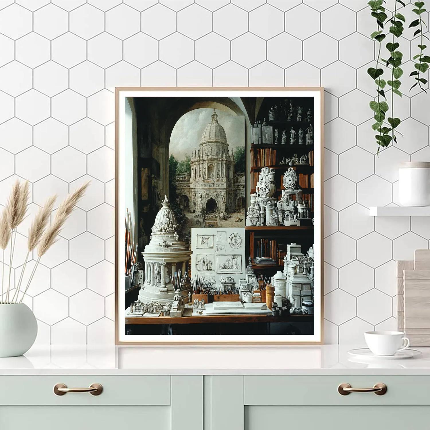 Leonardo Da Vinci Inspired Inventors Study paint by number