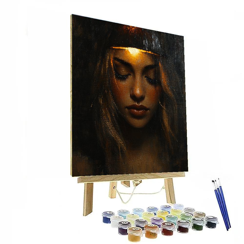 Rembrandt Inspired Elderly Portrait paint by number