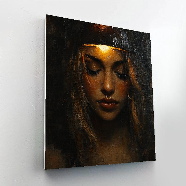 Rembrandt Inspired Elderly Portrait paint by number