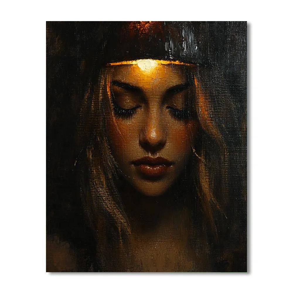 Rembrandt Inspired Elderly Portrait paint by number