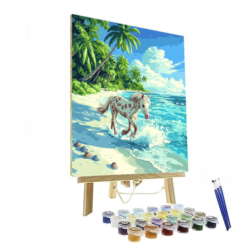 Pua Island Lagoon Splash Disney Inspired Numbered painting kits