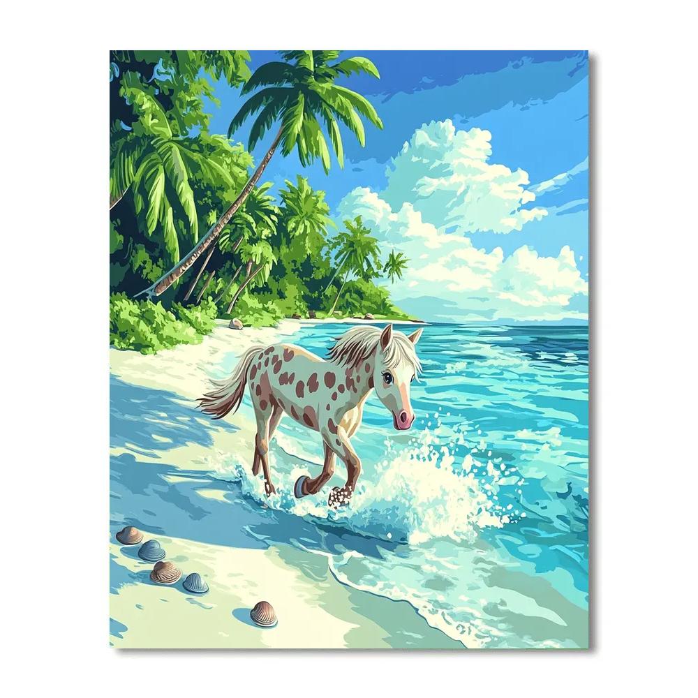 Pua Island Lagoon Splash Disney Inspired Numbered painting kits