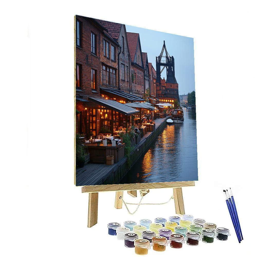 Gdansk Motlawa Riverfront Gdansk Poland Numbered painting kits