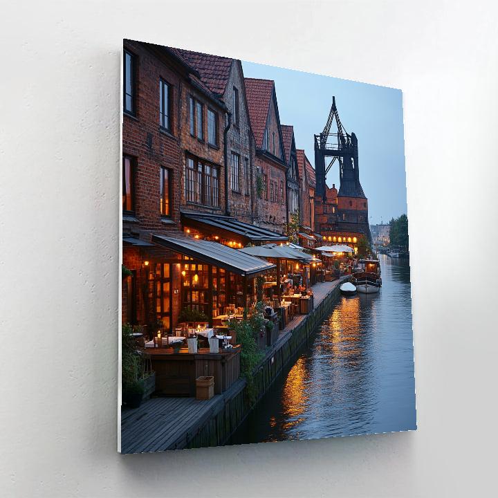 Gdansk Motlawa Riverfront Gdansk Poland Numbered painting kits