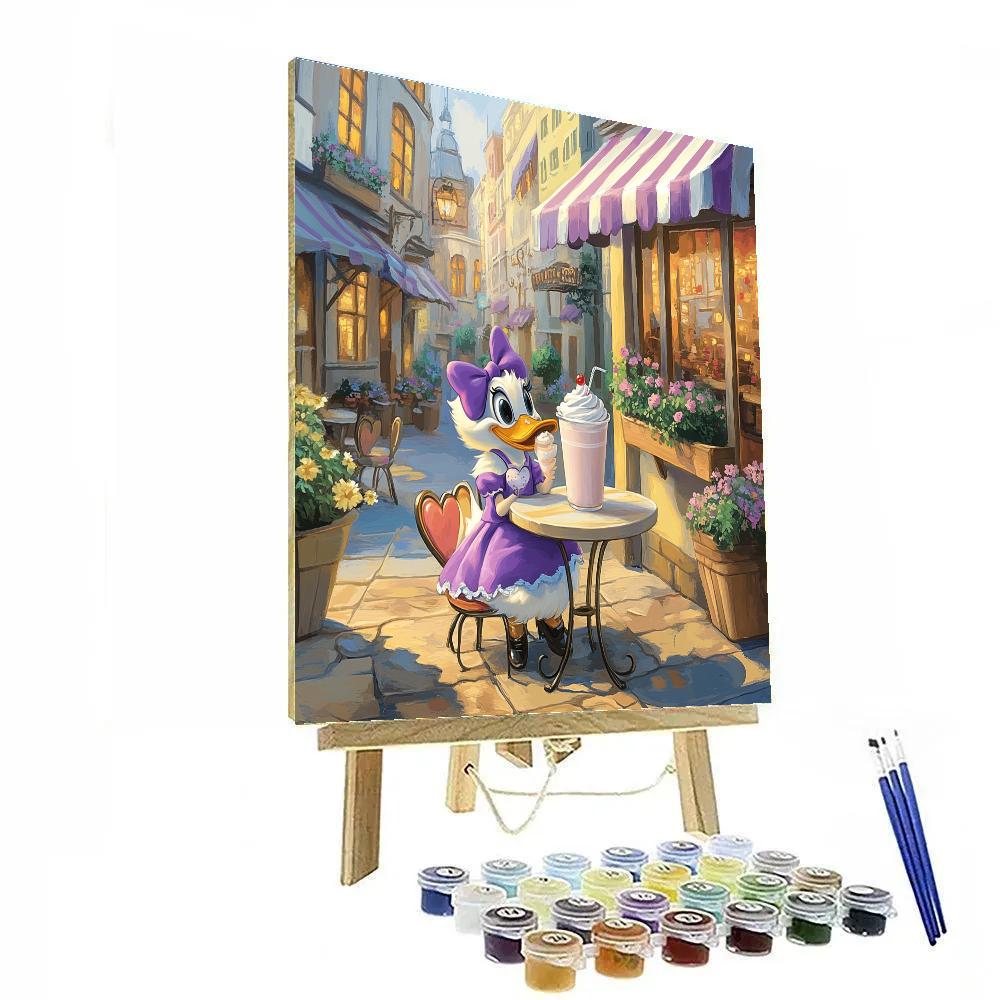Daisy Duck City Cafe Treat Time Disney Inspired paint by color