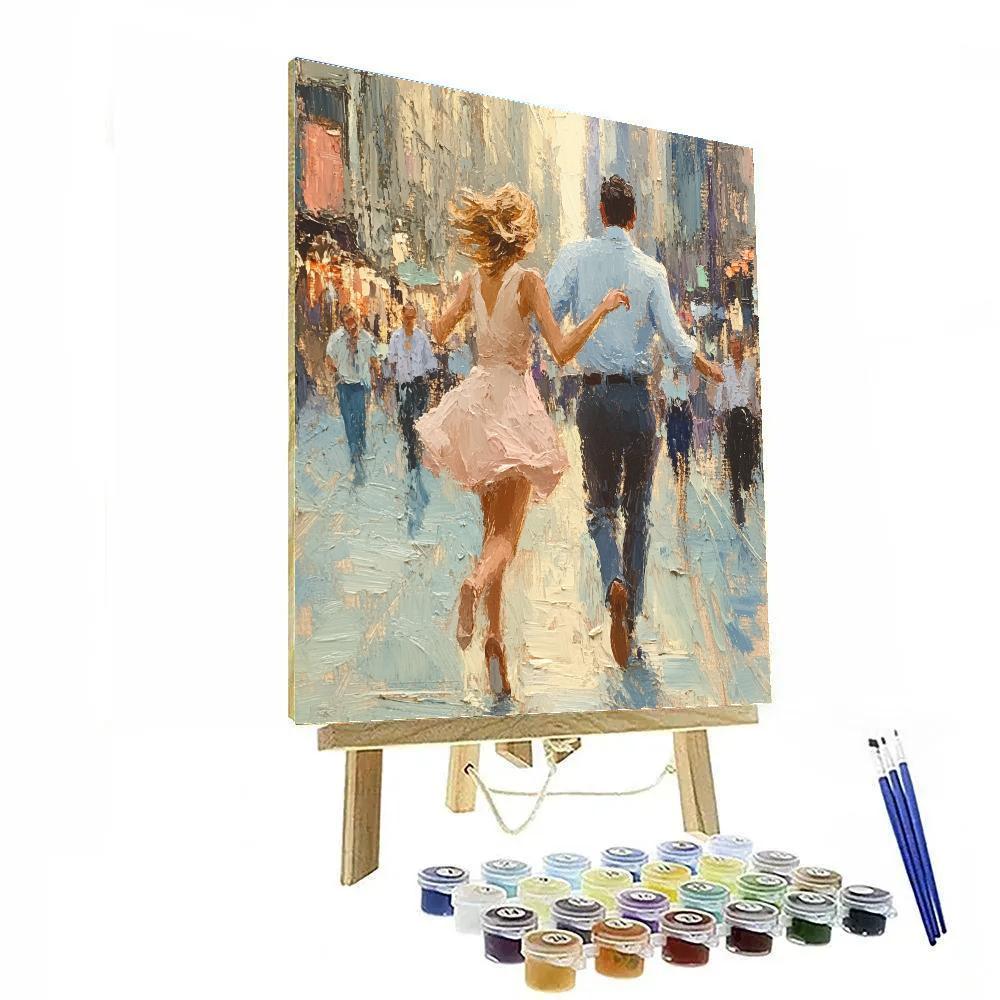 Edgar Degas Inspired Street Dancers painting number kit
