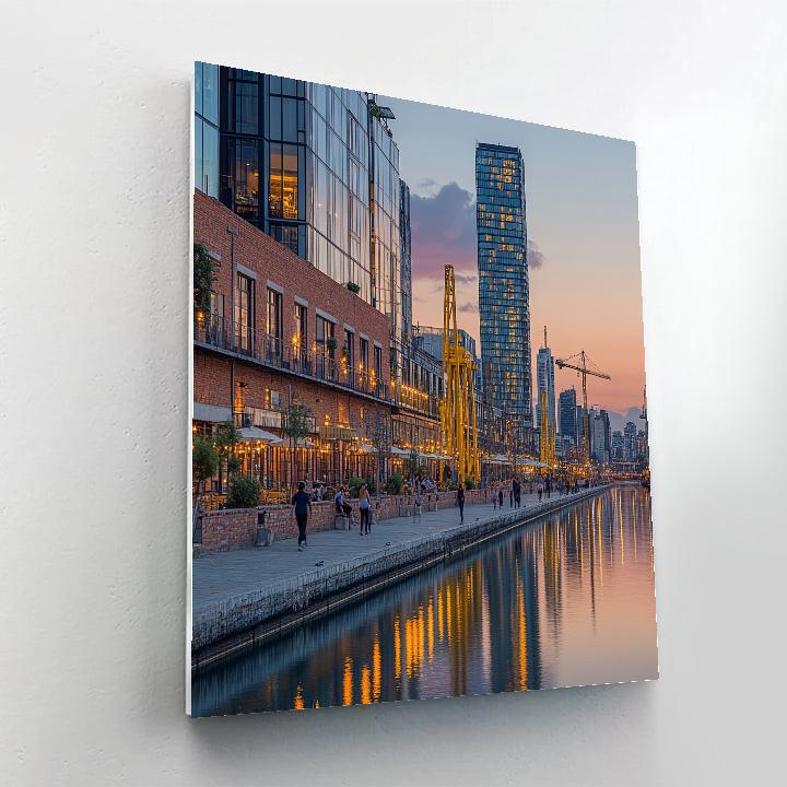 Puerto Madero Docklands Buenos Aires Argentina Painting by numbers kit